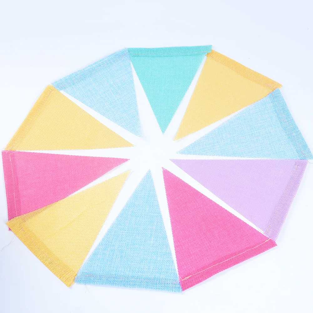 Felt Banner Garlands Birthday Bunting Pennant Baby Shower Wedding Garland Flags Party Decoration Supplies