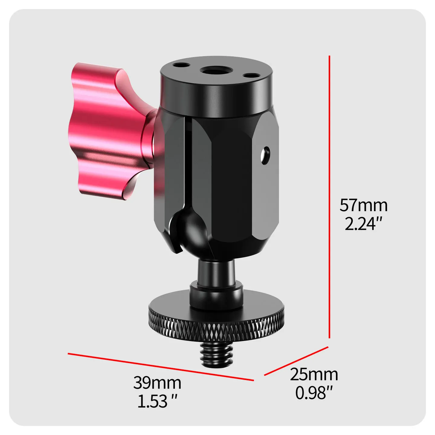 Motorrad-Lenkerhalterung 17mm Kugelkopfklemme 360° Verstellbarer Mini-Kugelkopf 2kg Tragkraft für Action-Kamera Fahrradhalterung – Detail 8