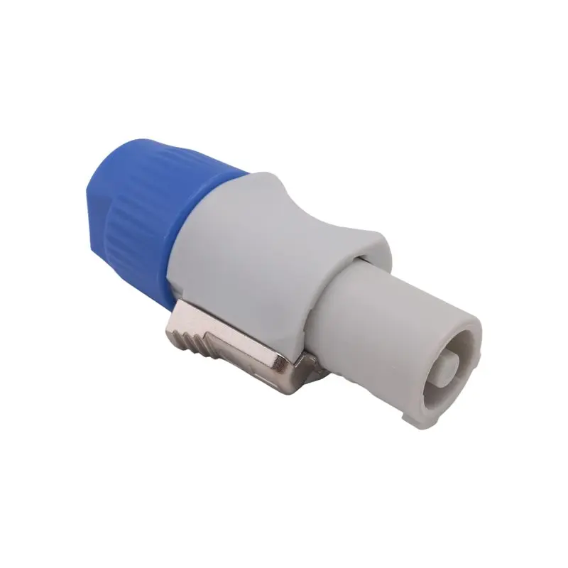 섬세한 질감-20PCS 3핀 남성형 파워콘 커넥터 NAC3FCB 스피콘 플러그 20A 250V AC 전원 플러그 커넥터 블루 및 그레이 화이트