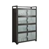Nordic Aluminum Alloy Kitchen Cabinets for Kitchen Furniture Storage Cabinet Multifunction Upscale Multilayer Household Cupboard 1