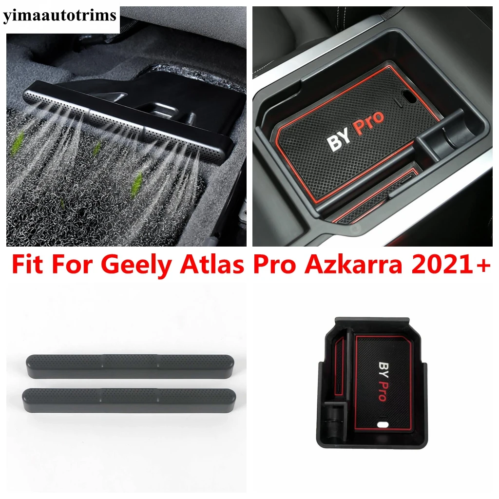 

Seat AC Air Conditioning Vent Dust Cover / Central Control Storage Box Container Interior For Geely Atlas Pro Azkarra 2021 2022