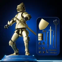 Knight Action Figures Paladin 13 Jointed Movable Shapeshift Robot 3D Printed Mannequin Character Assembl Toys Kids Gifts 2