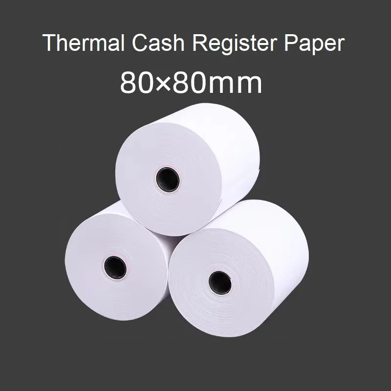 Thermal paper 80x80 Supermarket cash register paper 80mm food takeout printing Bank voucher number 80*80