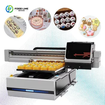 Stampante Alimentare per Piccole Imprese, Macchina per Stampa su Superficie Piatta per Torte, Pane, Cioccolato, Biscotti, Caramelle, Carta, Personalizzabile