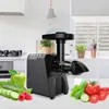 LUFVEBUT Slow Juicer Squeezer Cold Press Extractor for Fruits and Vegetables Low Speed Fresh Juice Machine Horizontal Juicer 2