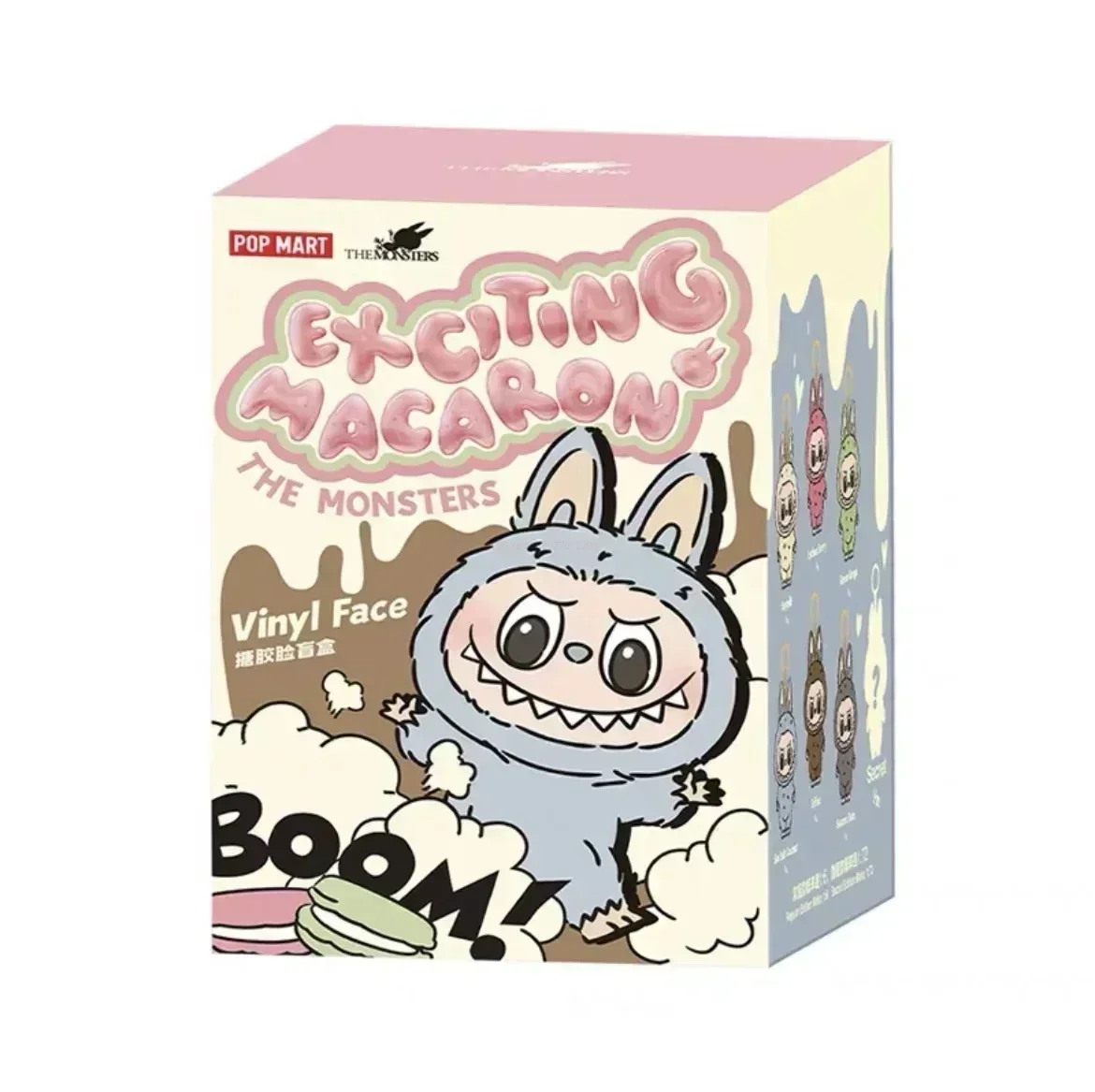 thumbnail image 1 of Caja sorpresa para muñecos de peluche Labubu, emocionante caja sorpresa con cara de vinilo de macarrón, 1 unidad/6 unidades, caja misteriosa Popmart, lindo muñeco, regalo de cumpleaños, 1 of 5