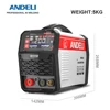 ANDELI 110/220V TIG Welding Machine with Pulse HF TIG ARC Stick Clean 3 in 1 DC Inverter TIG Welders Argon Welding Household 5