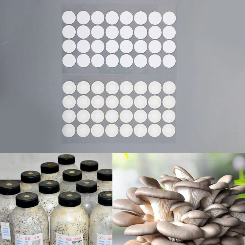 합성 멸균 메쉬 필터 종이 스티커, 20mm 소수성 통기성 멤브레인, 버섯 재배용..