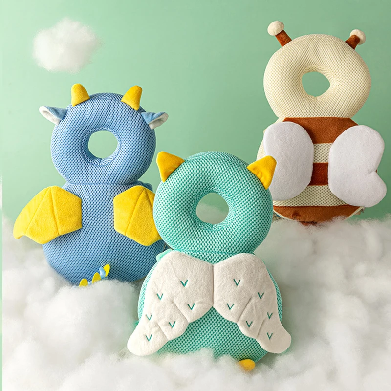 Toddler Baby Head Protector Safety Pad Cushion Backrest Prevention Angel Bee Cartoon Safety Pillow 6