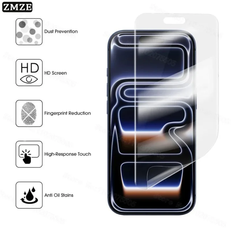 5-Pack Hydrogel Full Cover Screen Protector Films