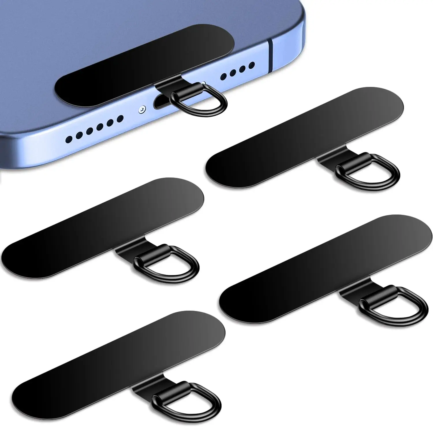 Universal Ultra-Thin Stainless Steel Phone Lanyard Tab
