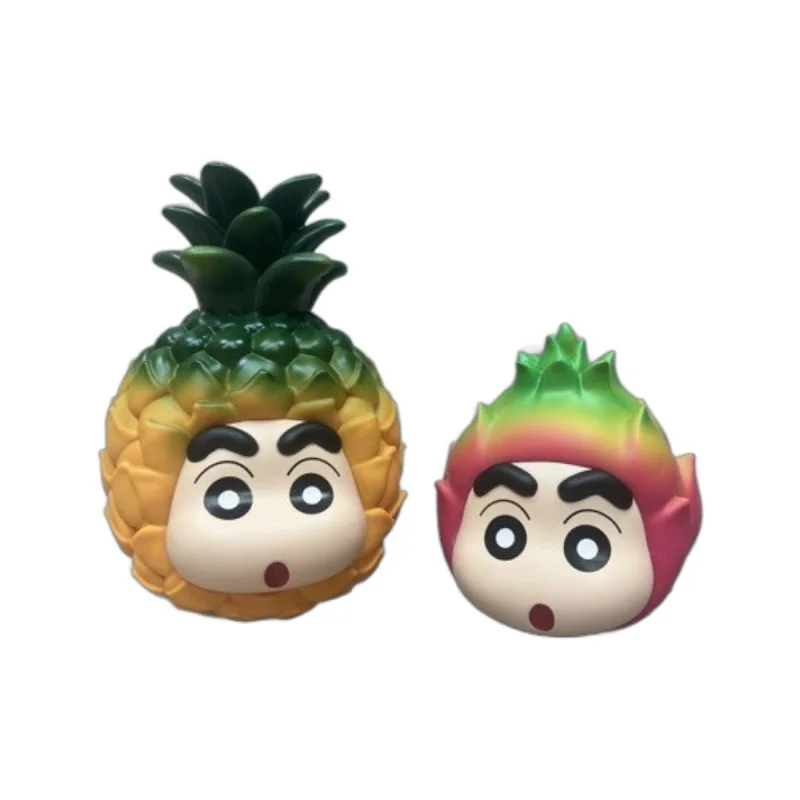 

Fruit Series Crayon Shin-chan Dragon Fruit Pineapple Cosplay Figurine Display Anime Model Action Figure