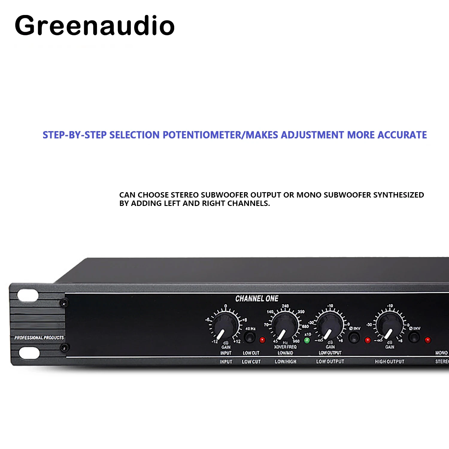 GAX-223XL/223XS Professional Audio Processor Electronic Divider 2-Divider Monochannel 3-Divider Stage Suitable