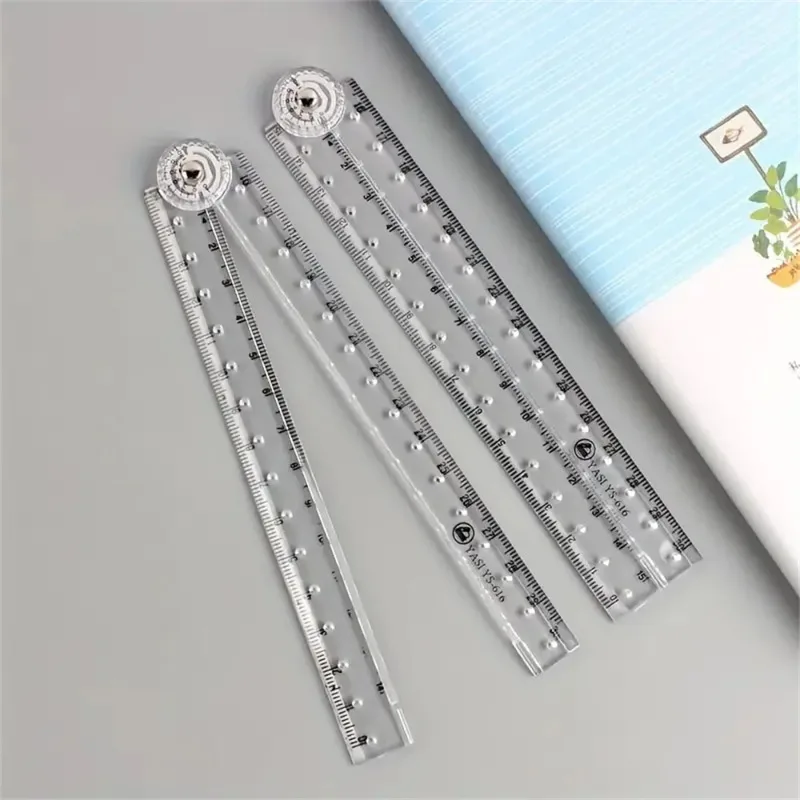 Acrylic Folding Ruler 1pc Ideal for School & Office Needs