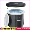 Athletes Recovery Ice Bath Tub Portable Cold Therapy Inflatable Barrel Cover 100 Gallons Capacity Waterproof Durable Easy 1