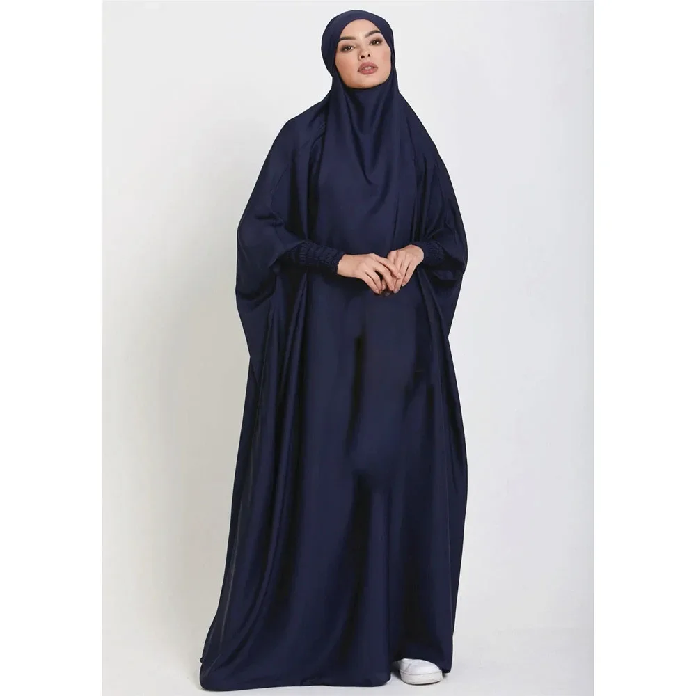 BaronHong Musulmano Musulmano Arabo Maxi Abito Lady Thobe Abaya Lussuoso Bronzo (Rosso, M