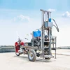 China 100m 22HP Diesel Engine Well Drilling Rig Motorcycle Mounted Water Drilling Machine 1