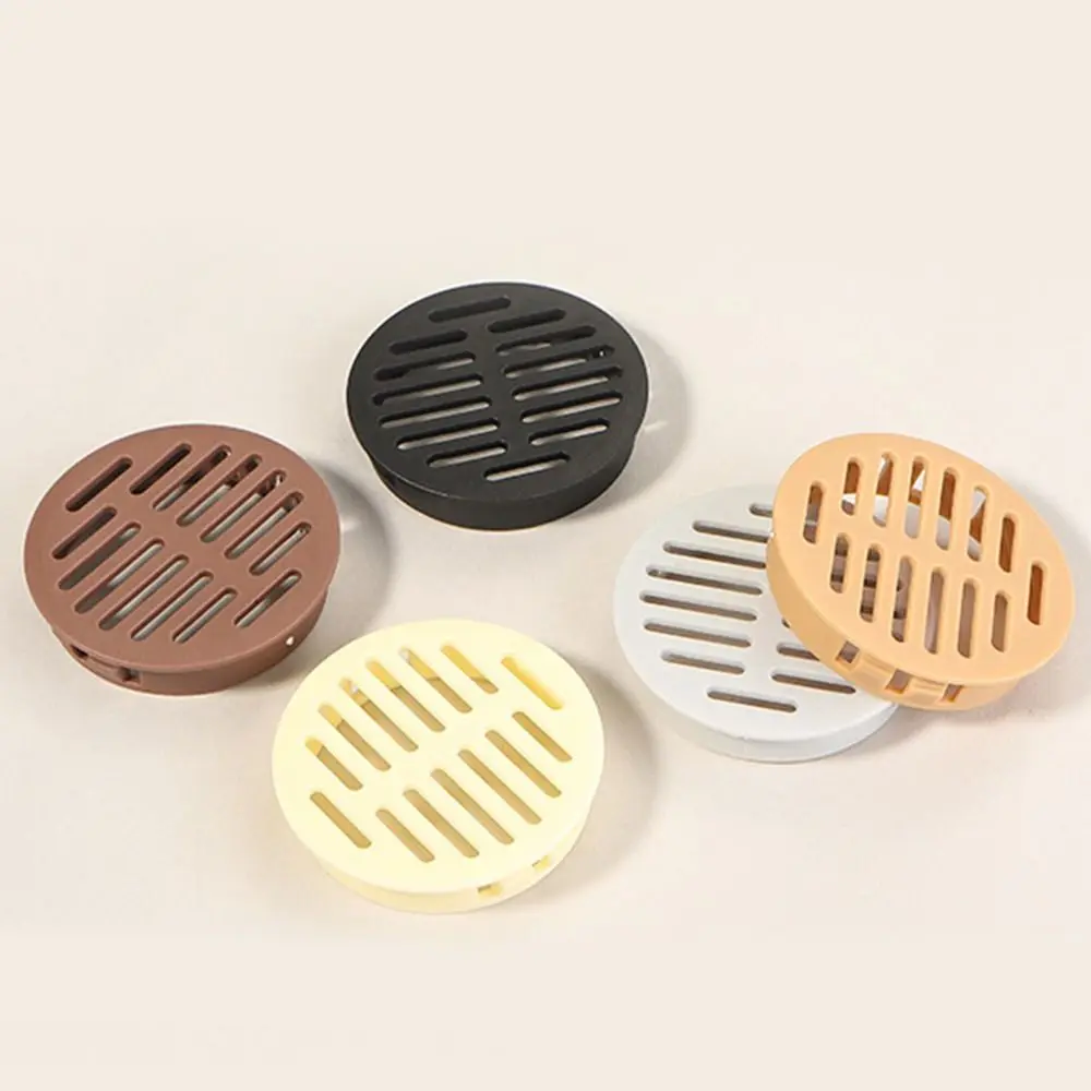 4Pcs Round Cabinet Air Duct Vent Plastic Louver Mesh Hole Plug Decoration Cover Wardrobe Grille Ventilation Systems 35/50mm