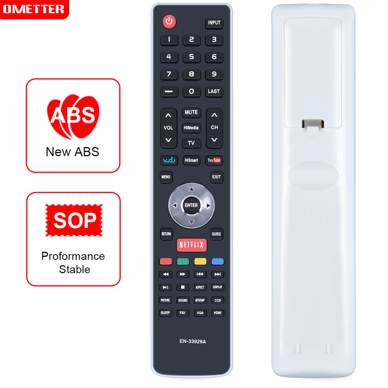 New Generic For HISENSE EN-33926A TV Remote Control 40K366WN