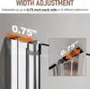 Pivot Shower Door Frameless Bi fold Shower Glass Door Clear Glass Hinged Shower Door Chrome Finish Hidden Seal Strip 3