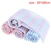 1 Pc Random Color Colourful Striped Nylon Bath Scrub Towel Roll Exfoliating Bathroom Product 6