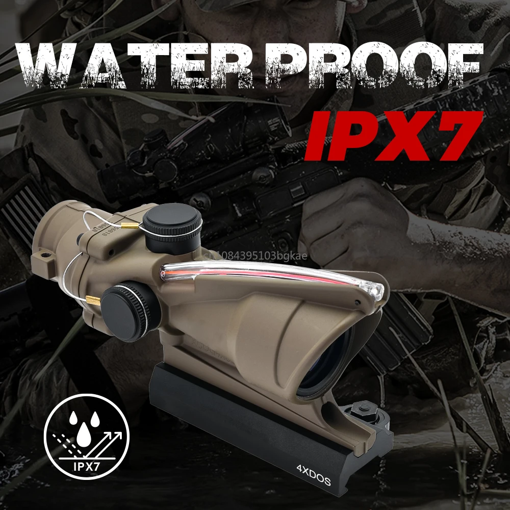 NEW Shockproof ACOG 4X32 TA31 Fiber Optics Illuminated Riflescope with Original Markings TA51 Flattop and LT100 QD Mount
