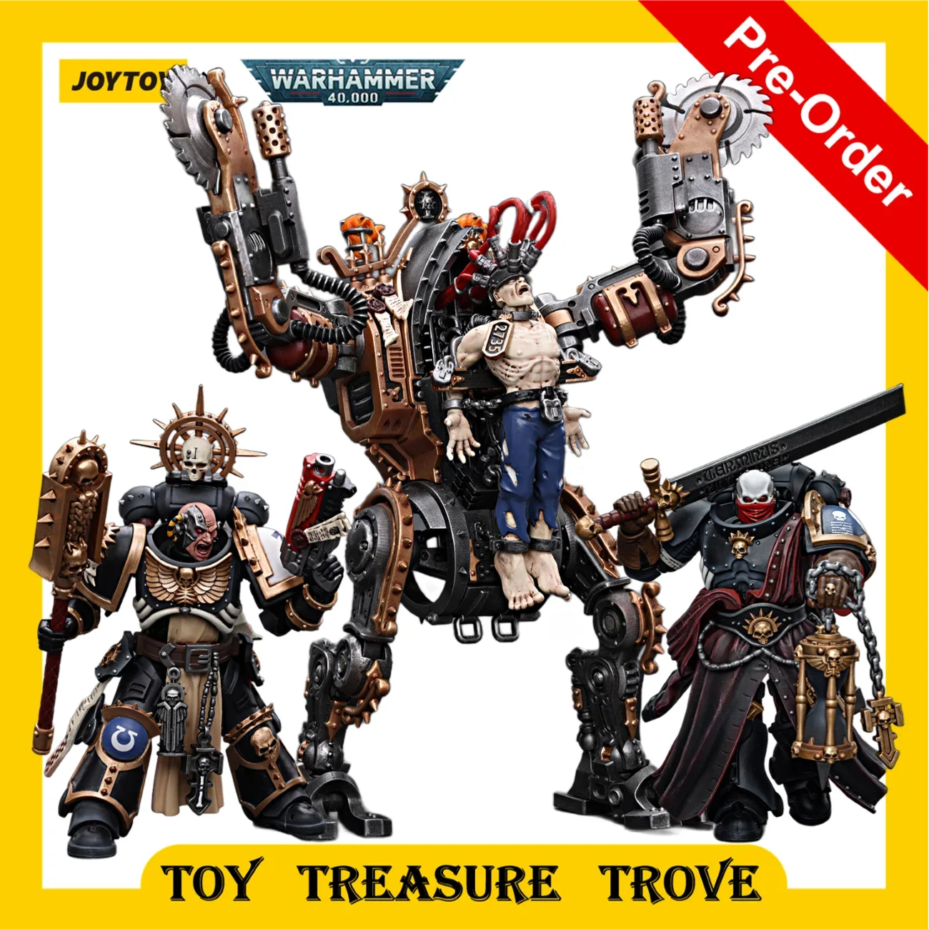 [Pre-Ordine] Joytoy Warhammer 40K Action Figures Ultramarines Jucar Chaplain (Indomitus) Anime Modello Militare Giocattolo Per Regalo