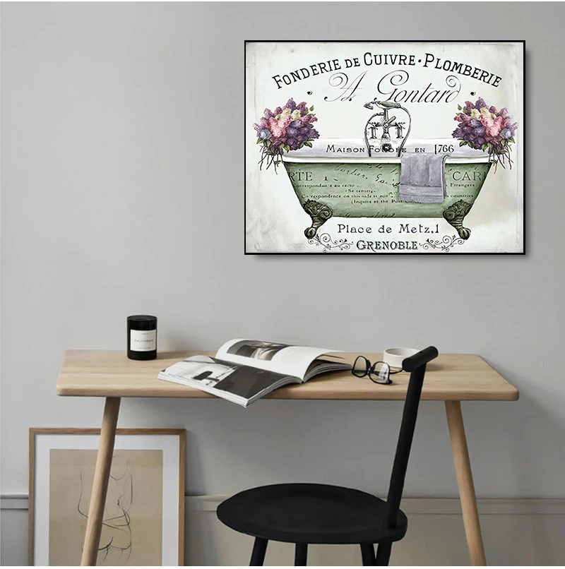 Paesaggio con campo di lavanda su tela, quadro da appendere alla parete, decorazione da parete viola, stampa su tela con paesaggio - Italia