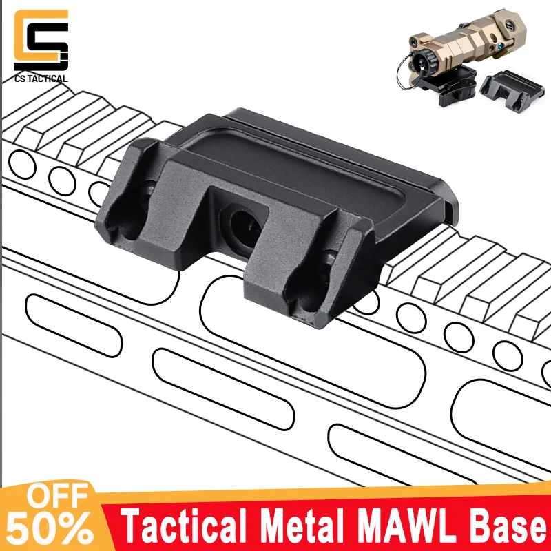 

WADSN Metal MAWL-C1 Laser Base Fast QD Lever Base UN Offset Mount Fit 20mm Picatinny Rail Airsoft EquipmentsHunting Accessories
