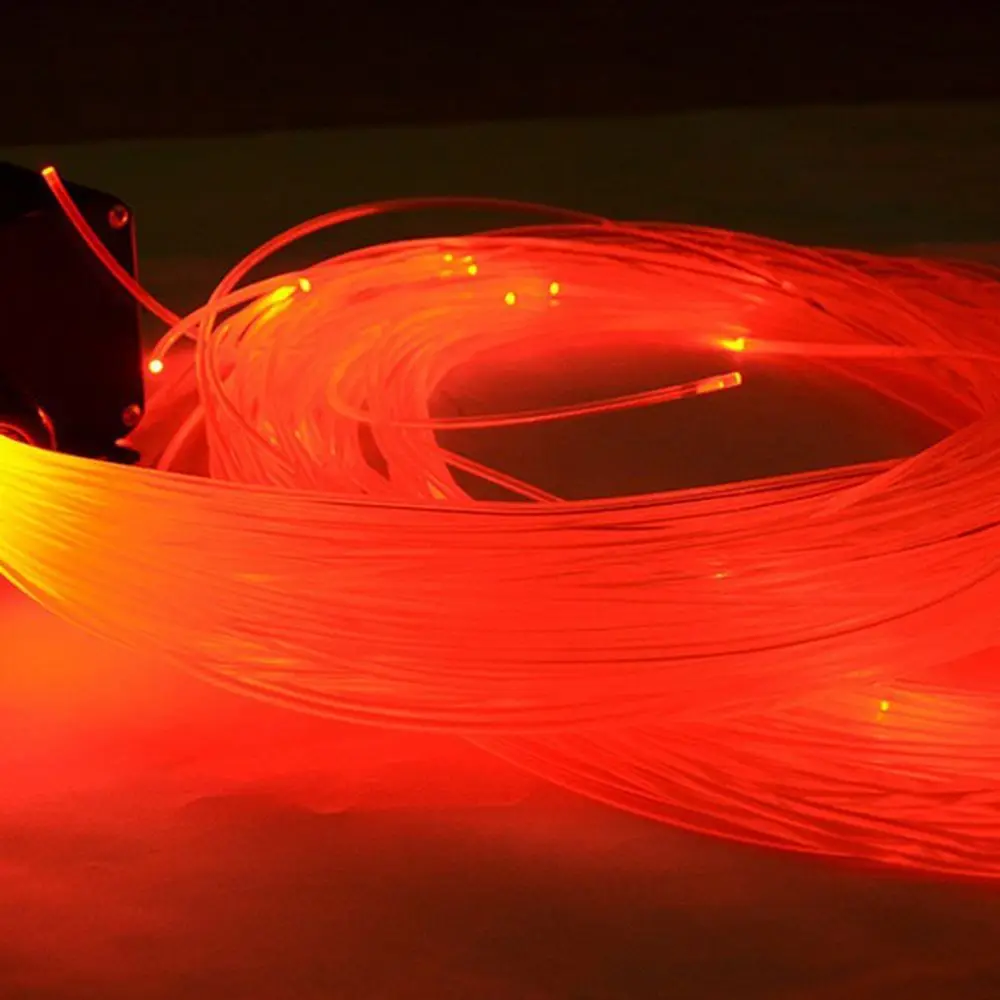 50mx0.75mm/1.0mm PMMA Plastic Fiber Optic Cable End Glow Led Light Clear DIY fiber optic cable
