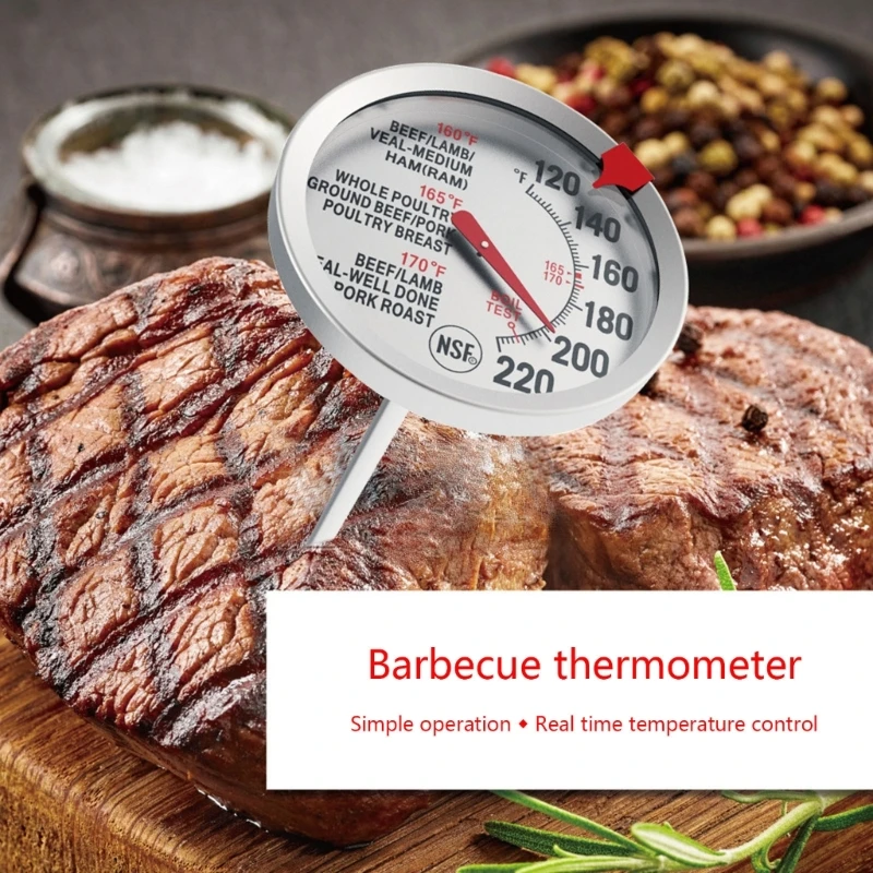 

Oven Thermometer, Stainless Steel Barbecue Thermometer, Kitchen Thermometer, Oven Temperature Gauges for Home Drop Shipping