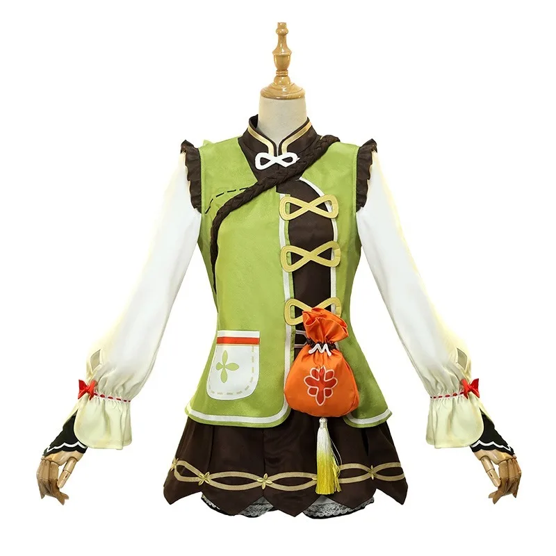 

In Stock Genshin Impact Yaoyao Cosplay Clothes Halloween Christmas Party Costume Game Role Play Anime Full Set Women's Clothing