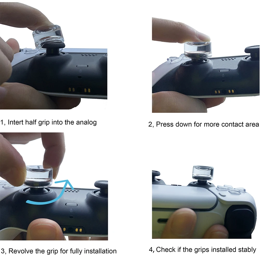 For PS5 PS4 clear joystick Protective Cap for XBOX 360 one  Series Silicone Cap