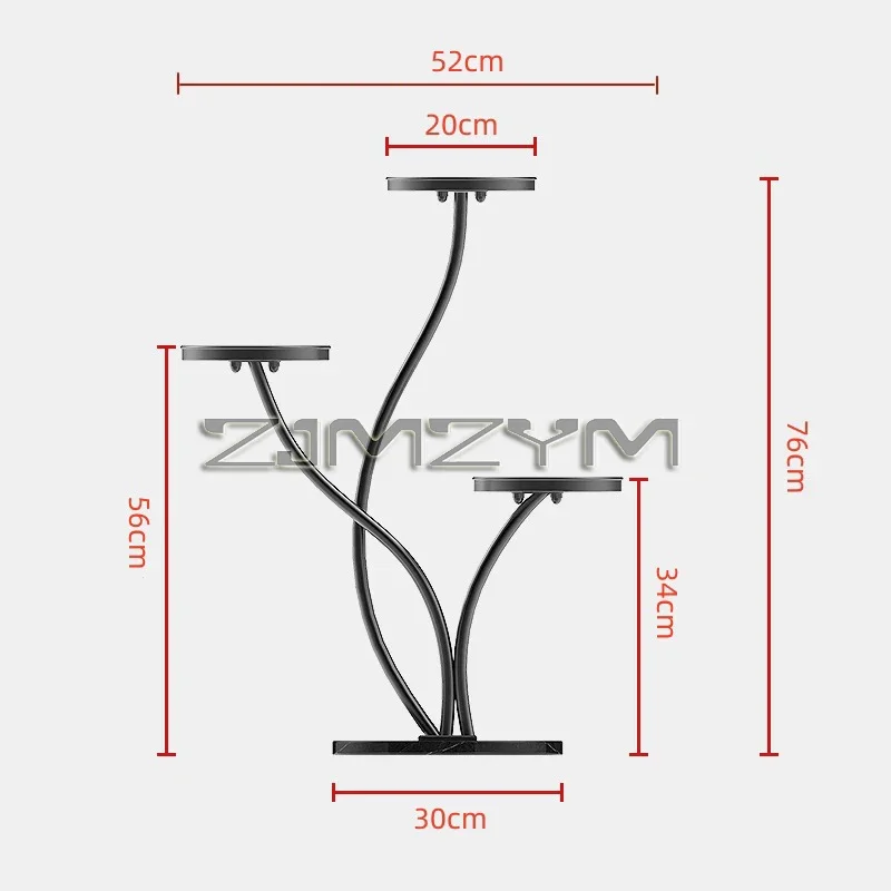 Flower Rack Flower Shelf Floor Stand Plant Stand Home Hotel Living Room Furniture Nordic