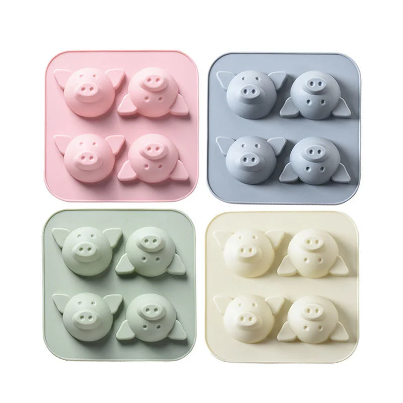 

New Cute Pig Silicone Cake Mold Rice Cake Steamed Cake DIY Chocolate Cupcake Baking Mould Kitchen Tools Pastry Accessories