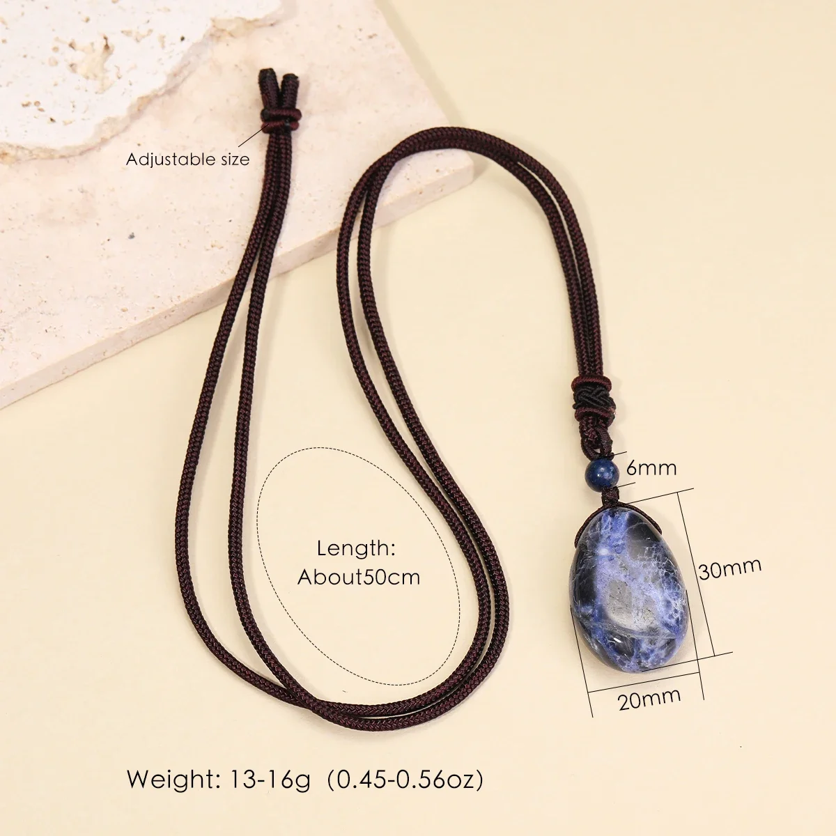 Natural Gemstone Amethyst Rose Quartz Clear Quartz Necklace Pendants For Men And Women Health Wealth Jewelry - 5