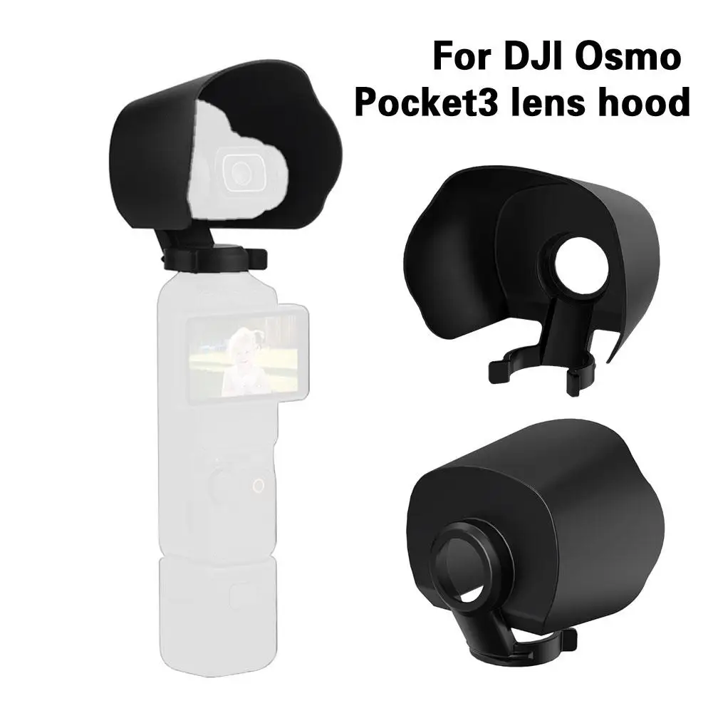 

For Dji Osmo Pocket3 Lens Hood Cap Quickly Release Camera Shade Accessories Handheld Weight Screen Gimbal Light C8y8