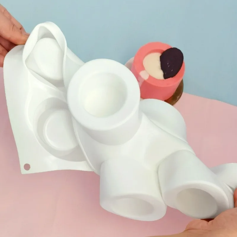 Food-Grade Silicone Pudding and Mousse Mold Non-Stick Reusable Baking Molds for Cakes Truffles Candies Desserts and Chocolate