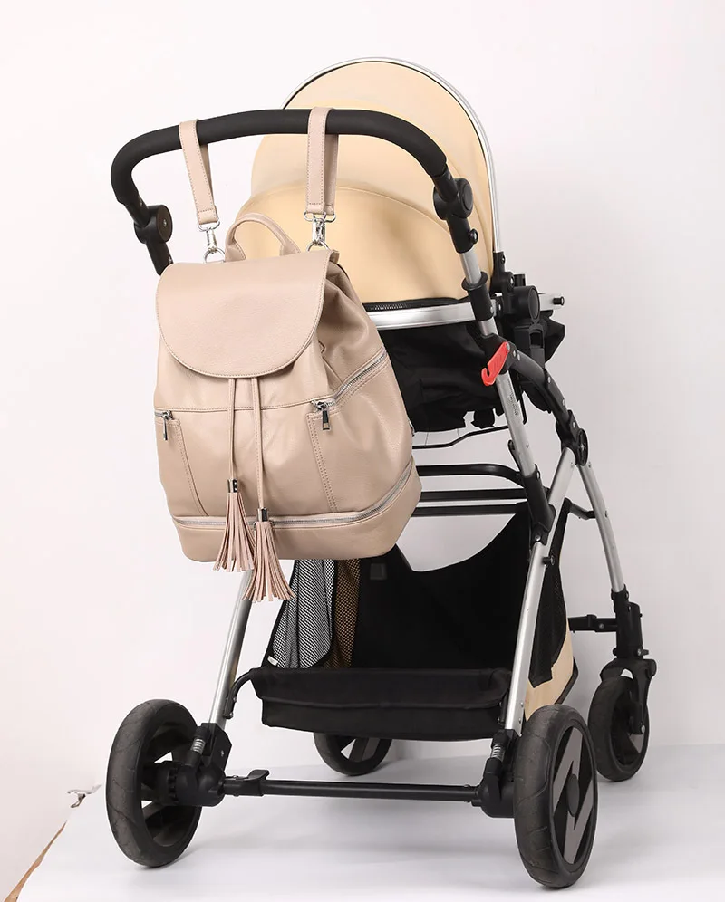Diaper Bag Mummy Maternity Baby Bags Small Travel Grey Baby Nappy Changing Backpack Women Insulated Lunch Bag Stroller Organizer 2