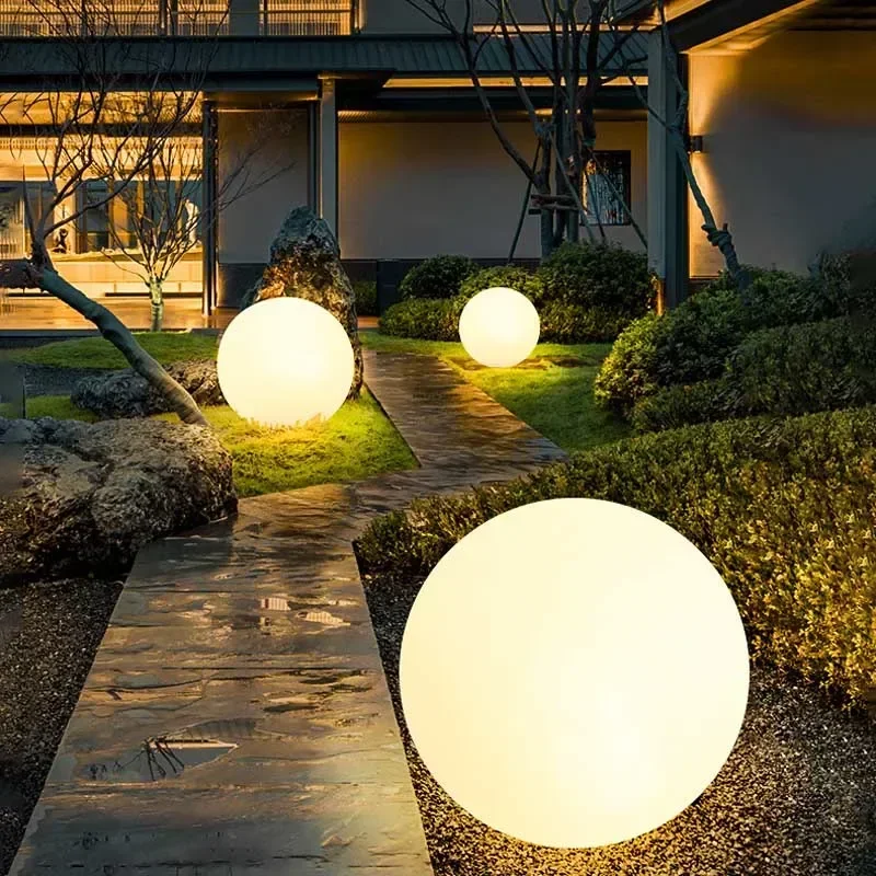 Outdoor Solar LED Ground Ball Lights Remote Control 16 Colors Floor Street Lawn Lamp Wedding Party Holiday Home Decor Lamp