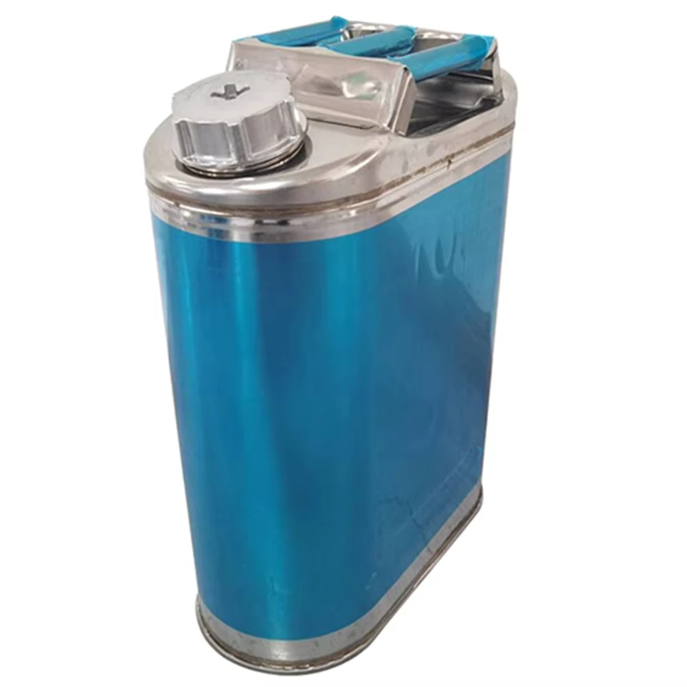 20L vertical stainless steel oil drum Car spare fuel tank Diesel drum Gasoline tank Metal oil pot RV Accessories