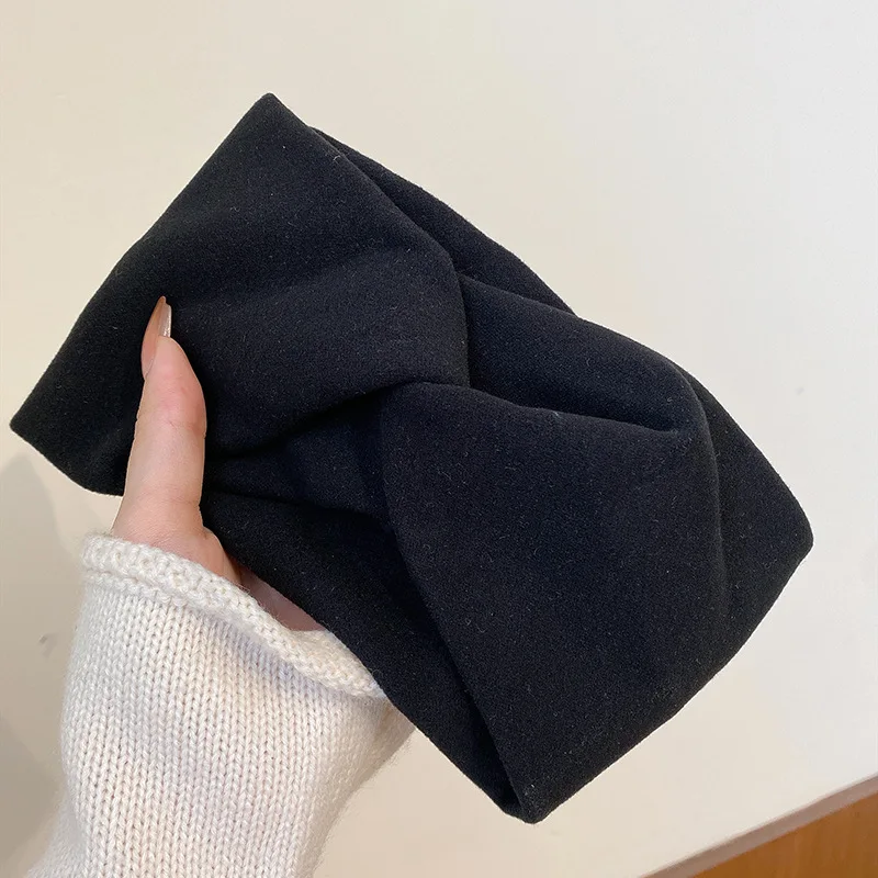 Wide Cotton Stretch Bandage Headband Image 5
