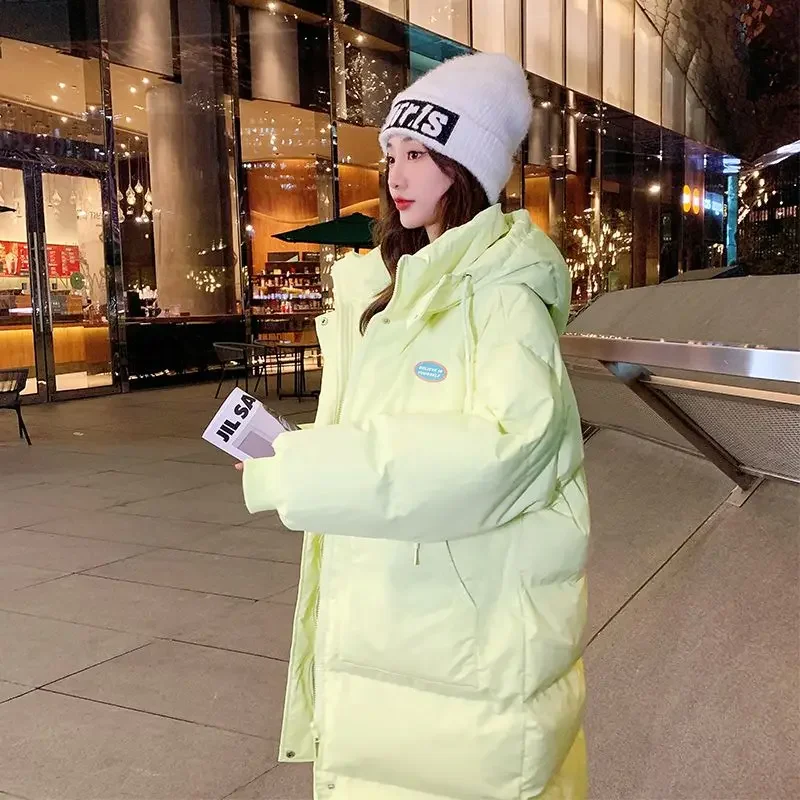 

Winter Women's Cold Coat Parkas Super Hot Coats Snow Outercoat Jacket Long Padded Jacket Korean Fashion Loose Cheap Wholesale