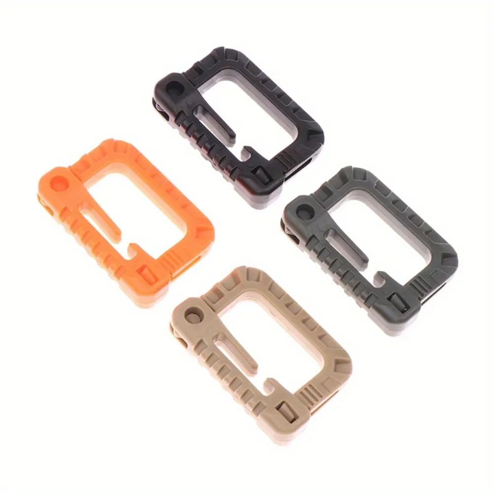 2Pcs D-Ring Multipurpose Locking Carabiner Clips Hanging Hook Backpack Buckle Attach Snap Lock Camp Keychain