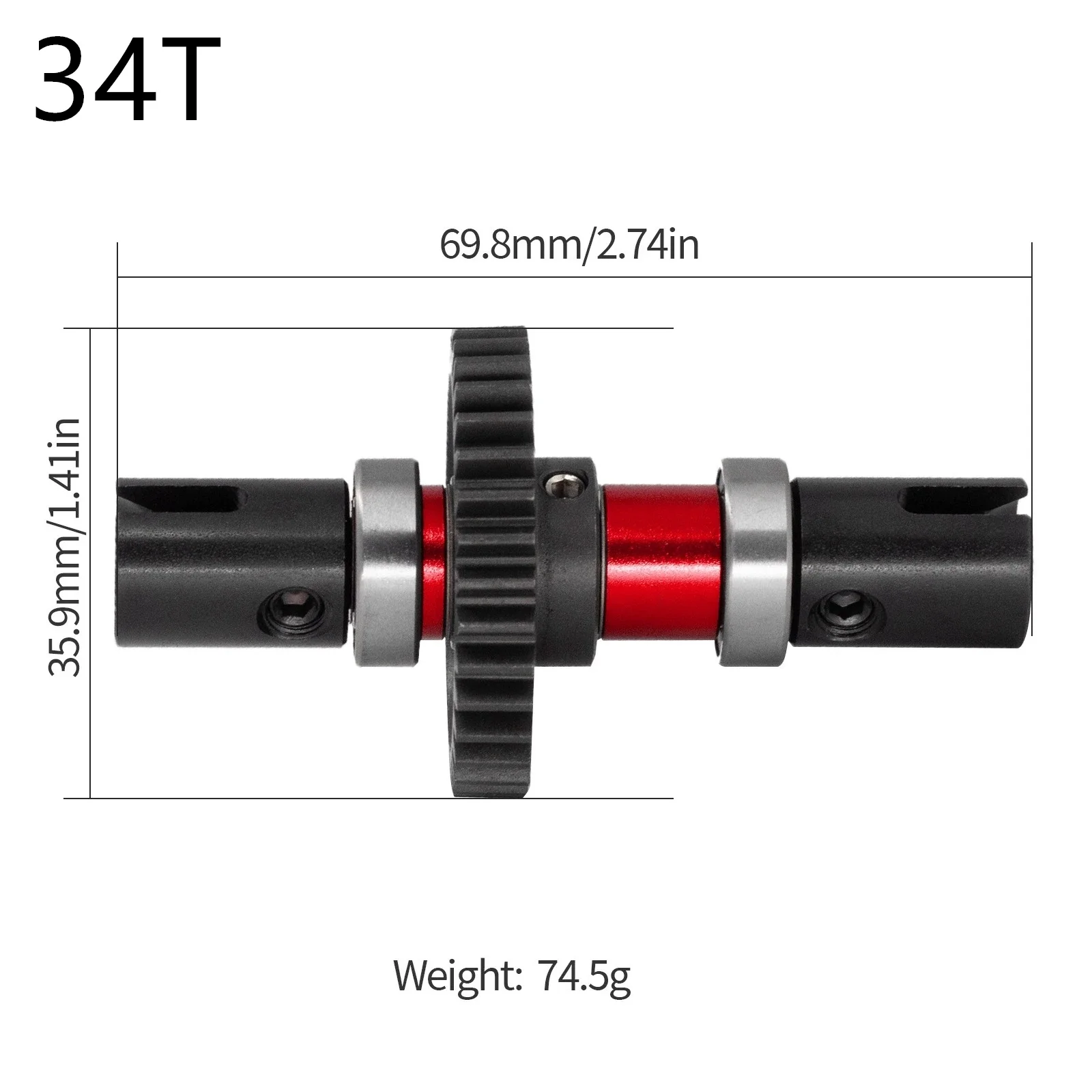 Durable Steel Gear Diff Set - Enhanced Performance Upgrade