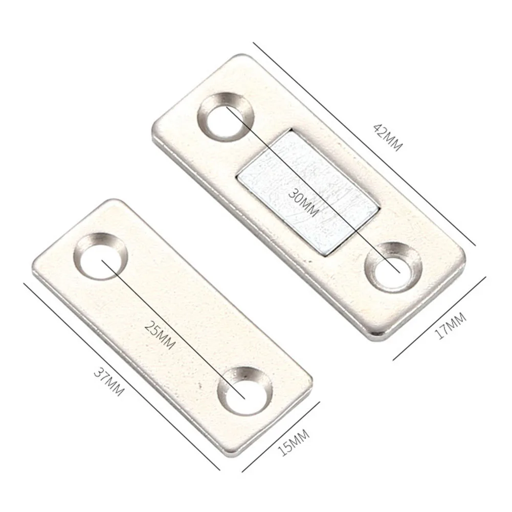 

1set Cabinet Door Locks With Screw sliding door magnet Furniture Hardware Hole-Invisible Magnet Door Suction Cabinet