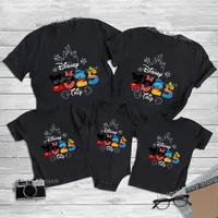 2025 Disney Trip Mickey Minnie Mouse Family Matching Shirts Cotton Dad Mom Bro Sis Kids T Shirt Baby Rompers 2
