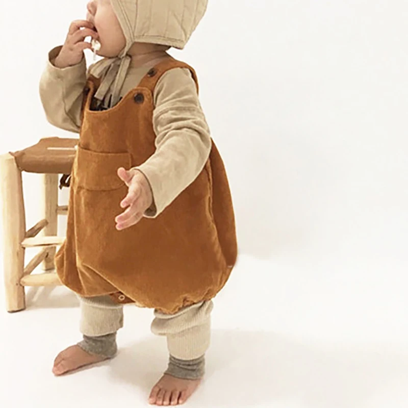 Autumn Baby Corduroy Bodysuit for Boys and Girls