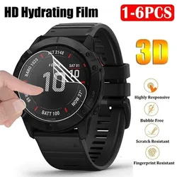 Premium Protective Hydrogel Film - HD Anti - Scratch Screen Protector (1 - 6 Pack) - Quantity - 6pc Film (Garmin Fenix 6X Pro)