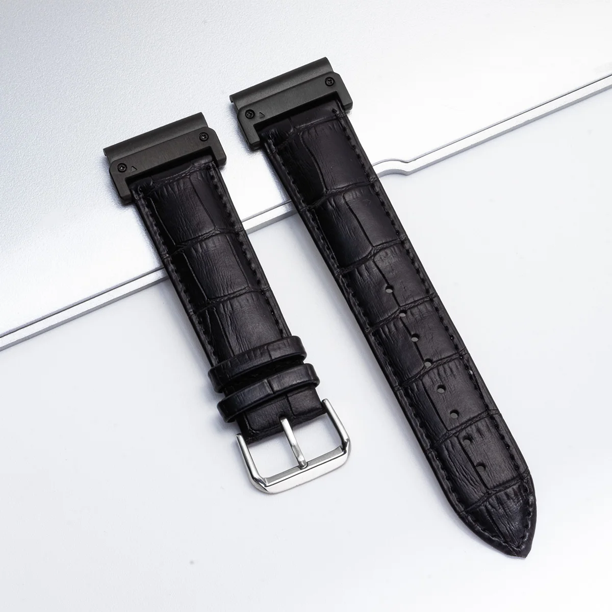 Premium Leather Strap for Garmin Smartwatch - Quick Fit Bracelet